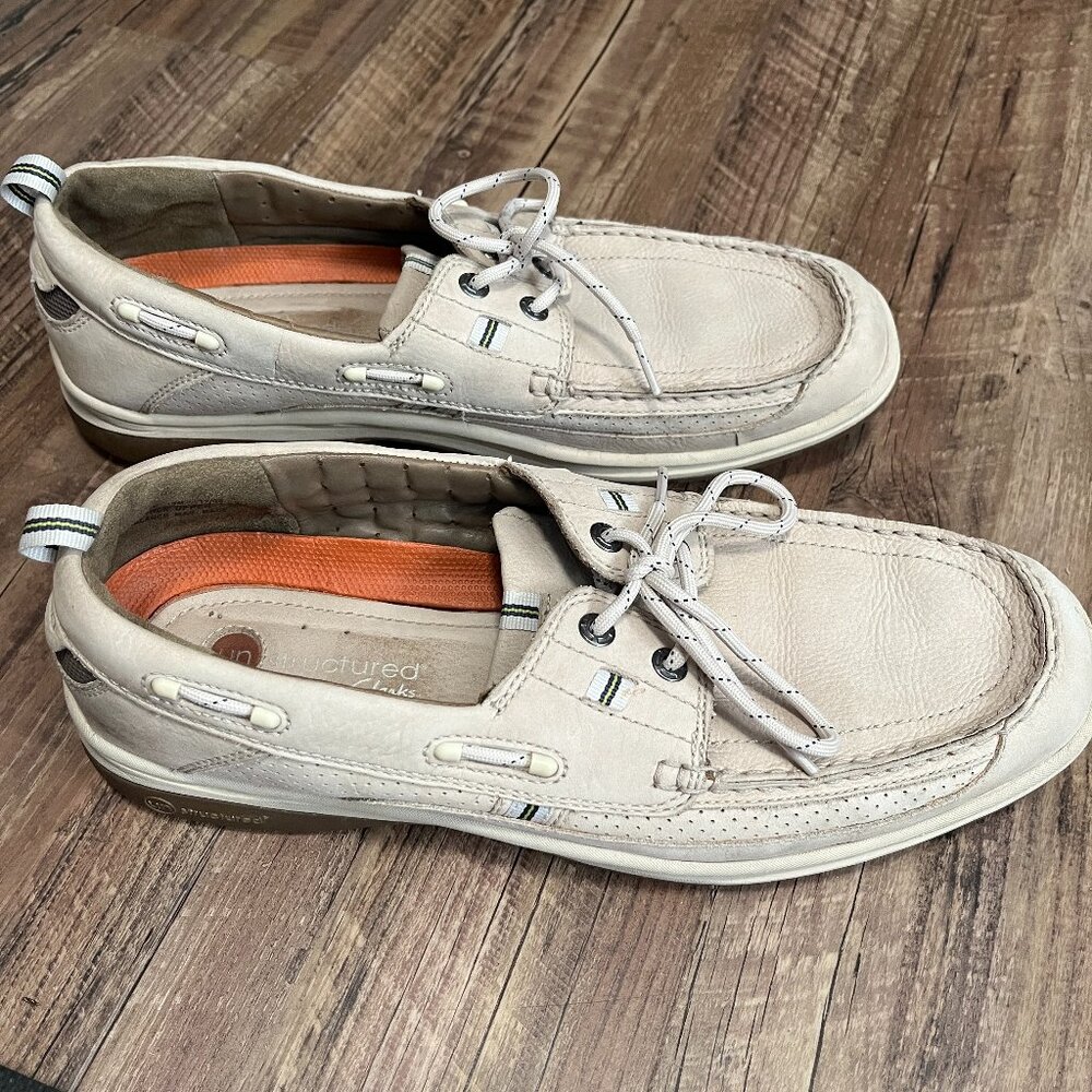 Clarks Unstructured boat shoe